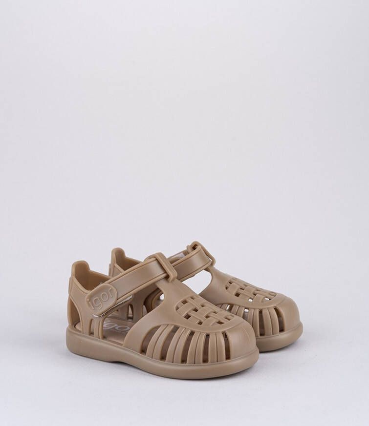 Igor waterschoenen taupe Bruin Rubber Effen 20