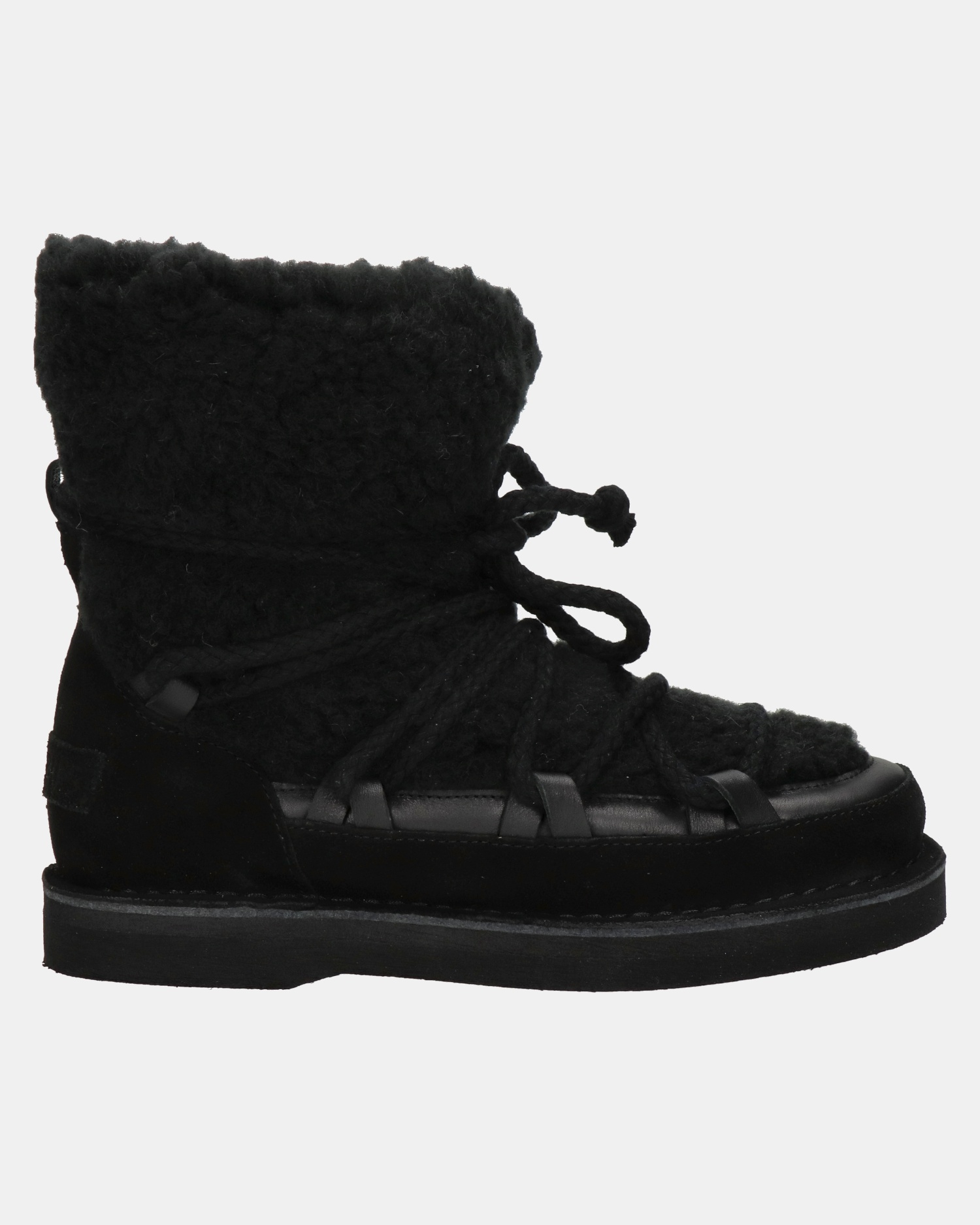Shabbies Amsterdam Gevoerde boots  - zwart
