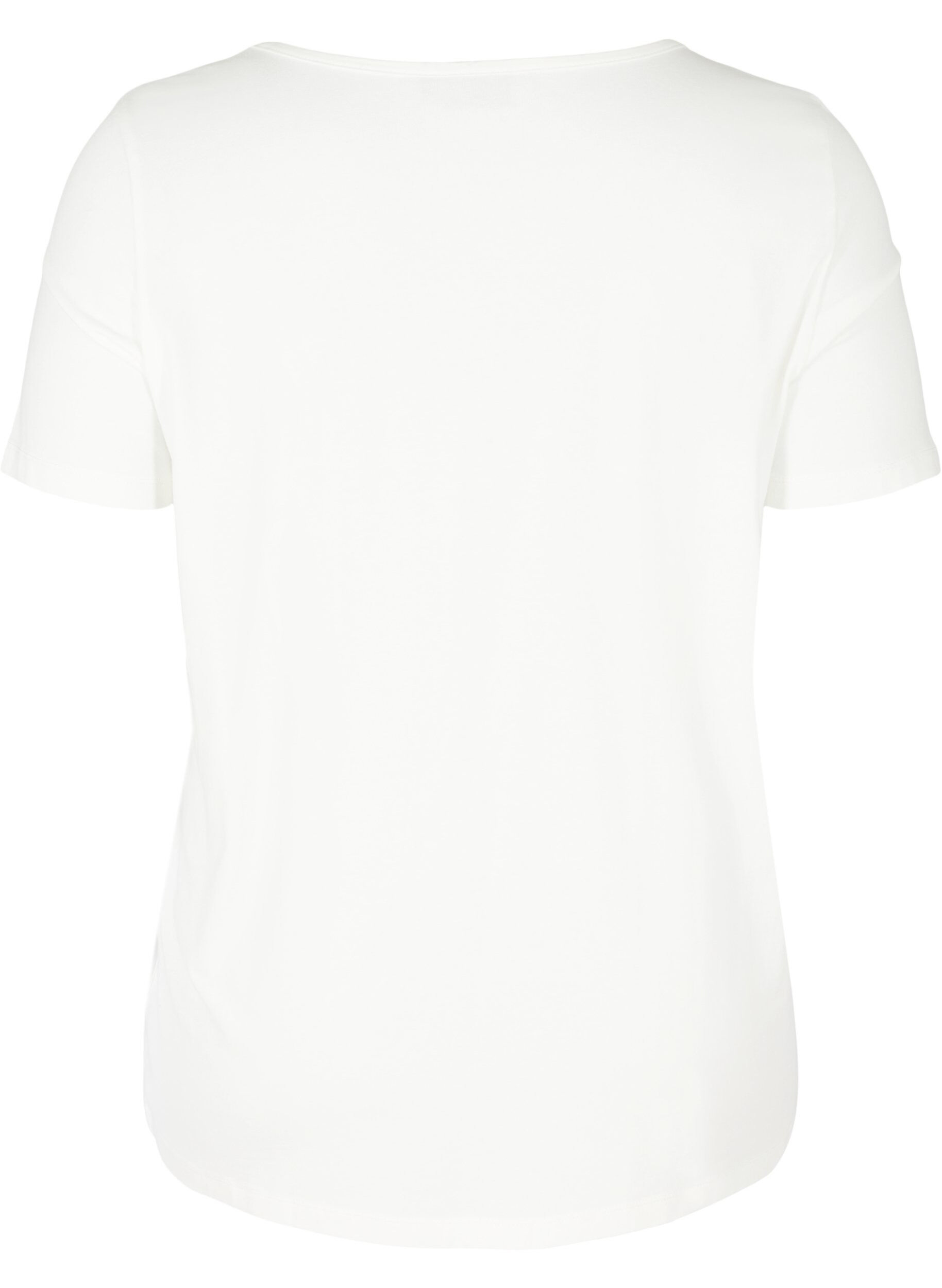 Kortærmet t-shirt med v-udskæring