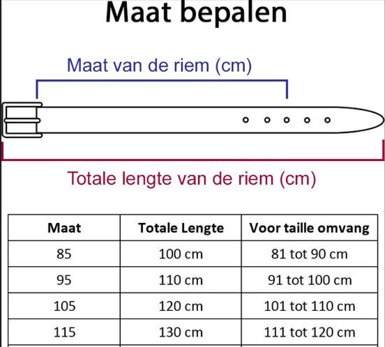 Welkoop 421 Breed - Riem - Bruin - 105 - 105 cm