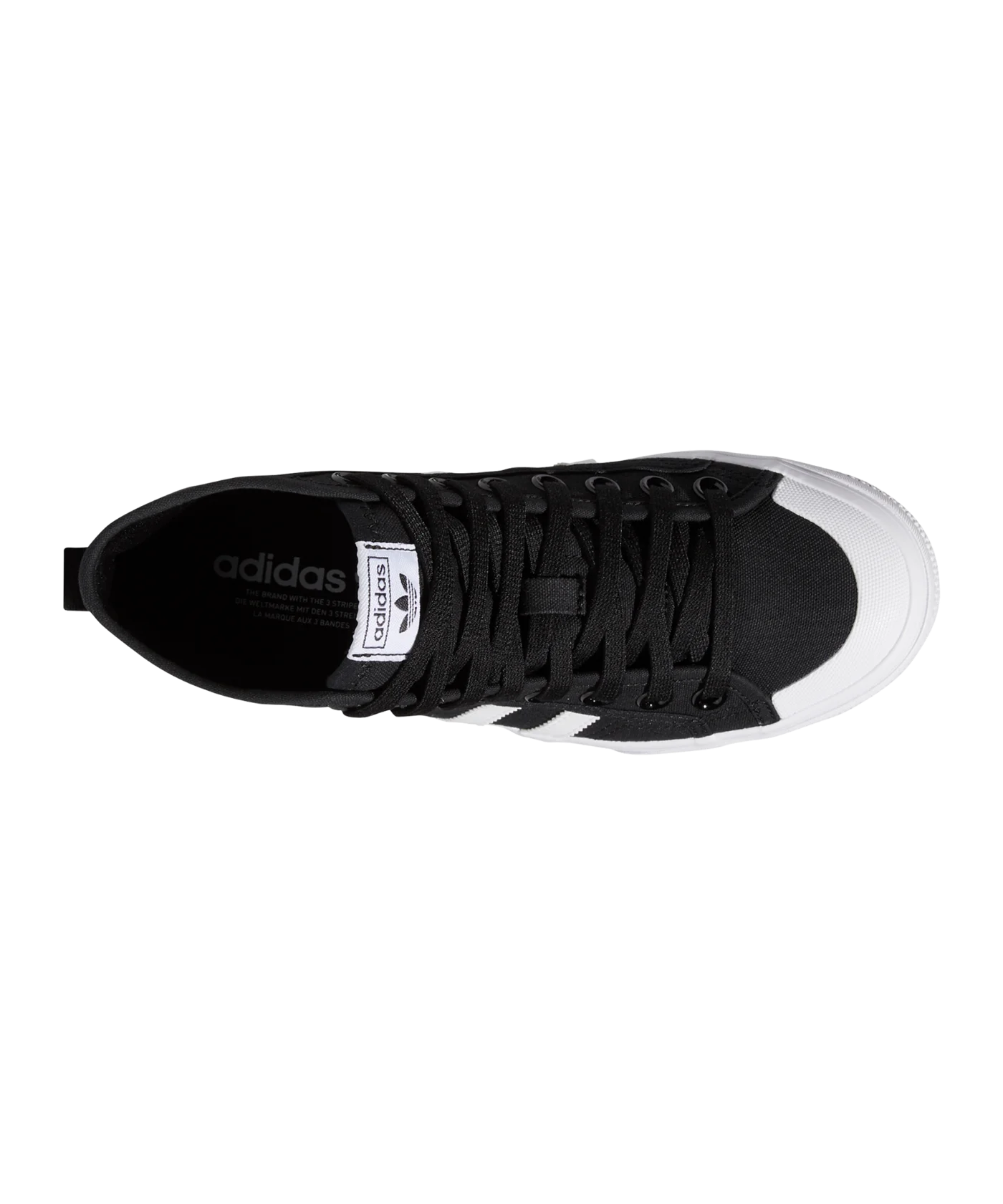 adidas Originals Nizza Plattform Mid Damen Schwarz