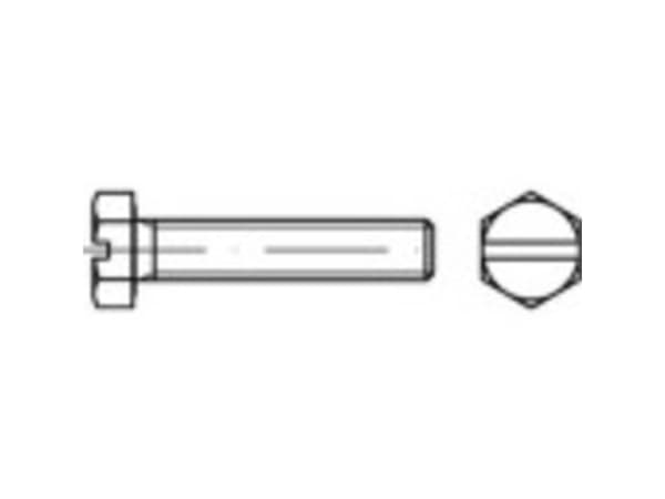 TOOLCRAFT 131380 Sekskantsskrue M30 200 mm Udvendig sekskant DIN 933 Stål Varmegalvaniseret 1 stk