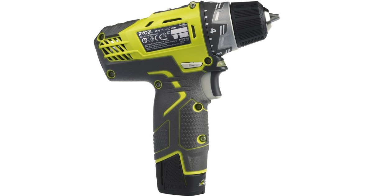 RyobiAccu-Compacte schroevendraaier, 12V schroeftol  (Groen/zwart)