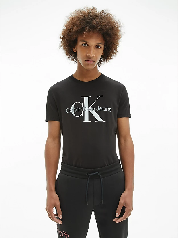 Camiseta slim fit com monograma