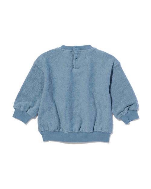 pull en tissu éponge smiley pour bébé bleu