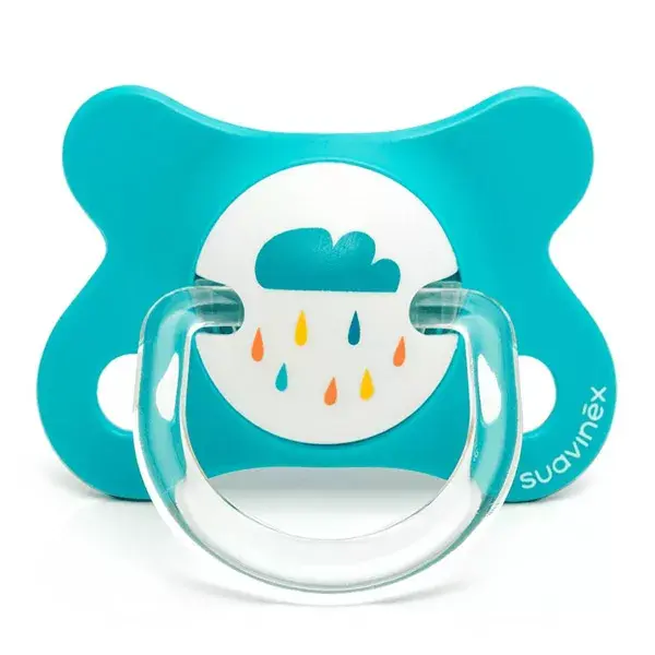 Suavinex Sucette Silicone Reversible Fusion Dino Bleu 2-4m