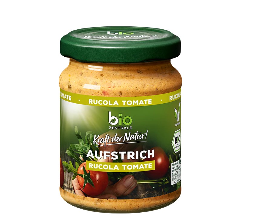 Biozentrale Aufstrich Rucola Tomate 125g MHD:28.9.26