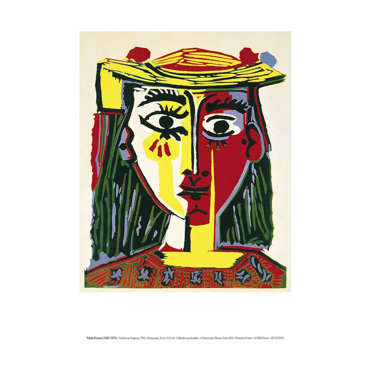 Poster&Frame Picasso plakat - Femme au Chapeau