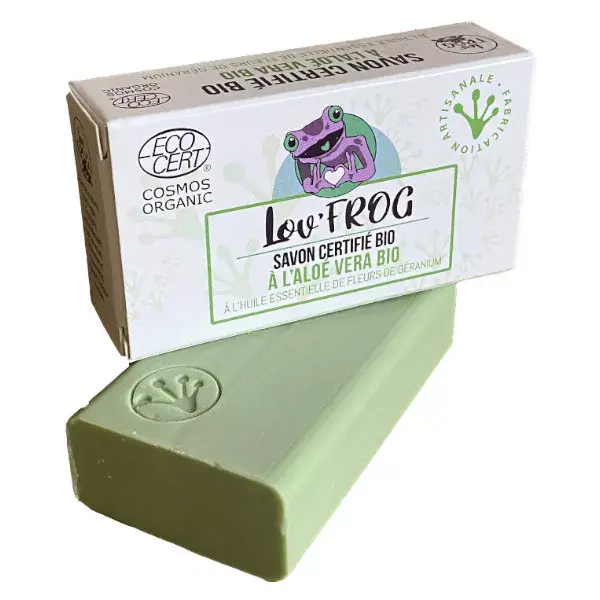 Sabonete orgânico de aloe vera Lov'FROG 100g