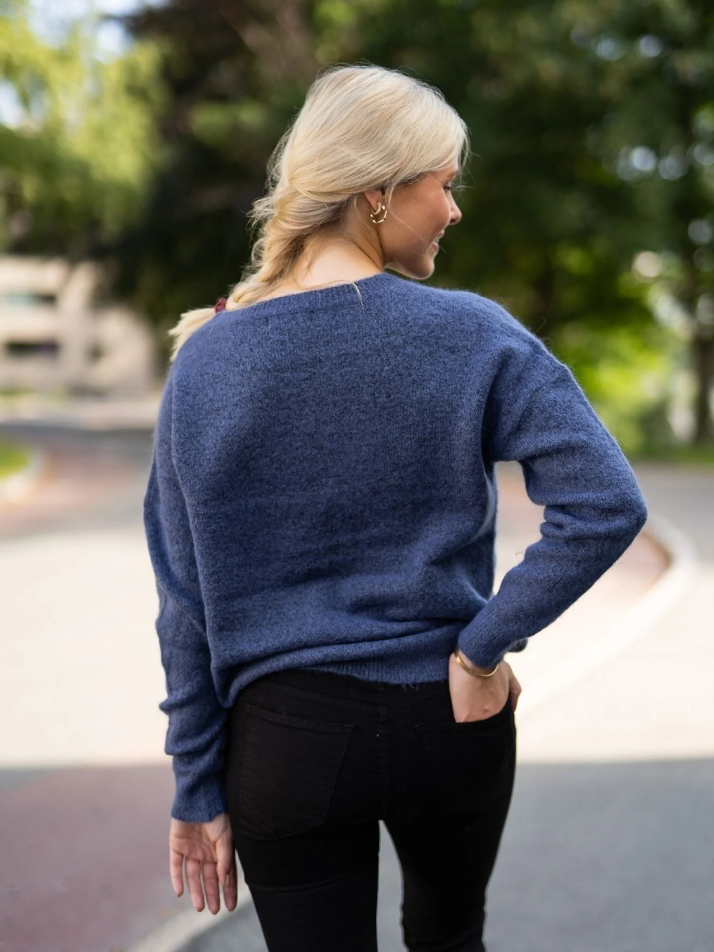 Femme Mohair O-Neck Pullover