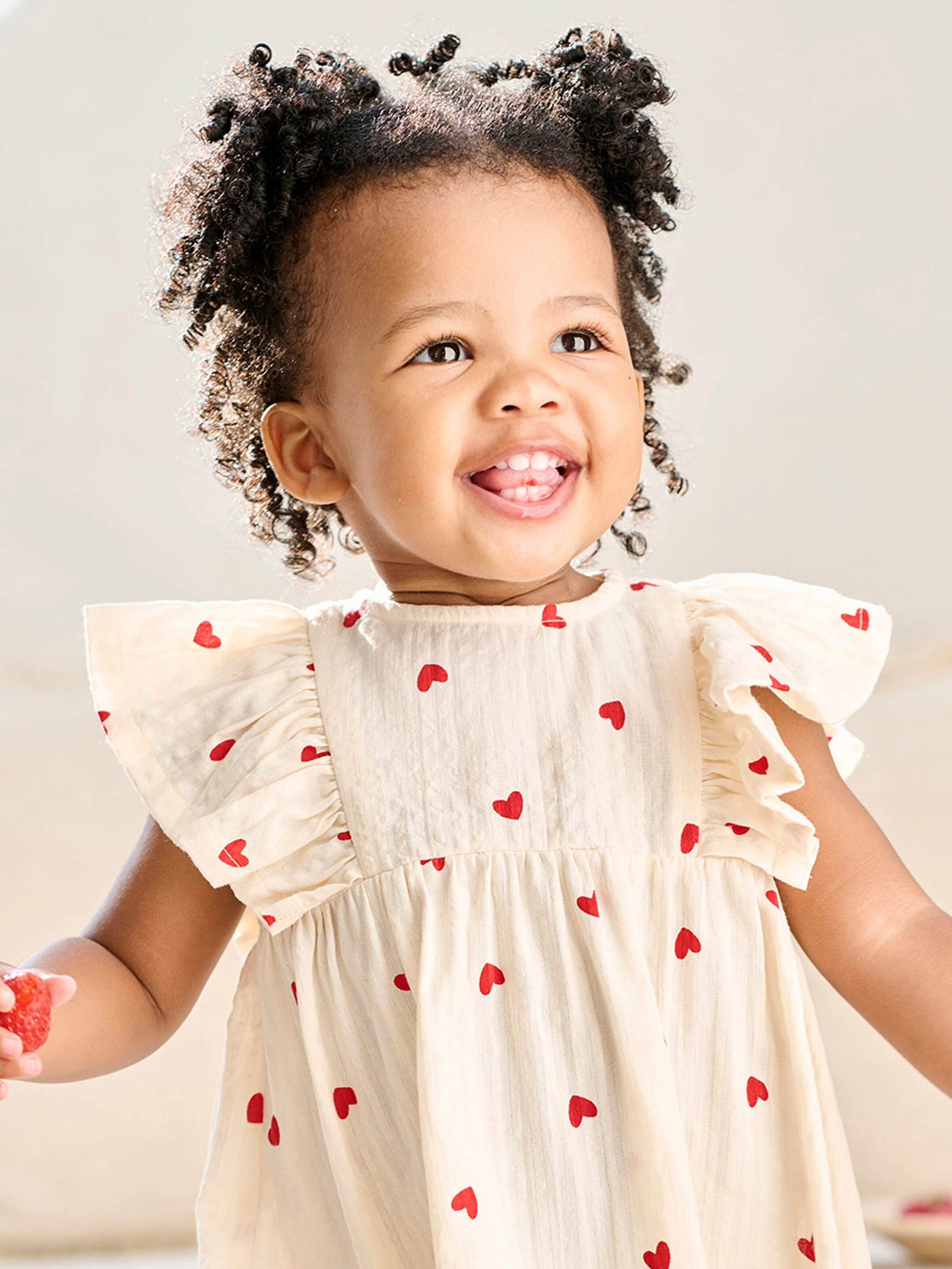 Vertbaudet Mädchen Baby Kleid aus Seersucker vanille