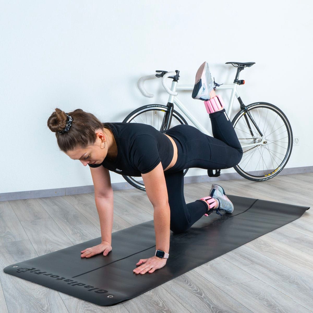 Yogamatte Gym Fitness Natural Rubber 183x68x0.5cm