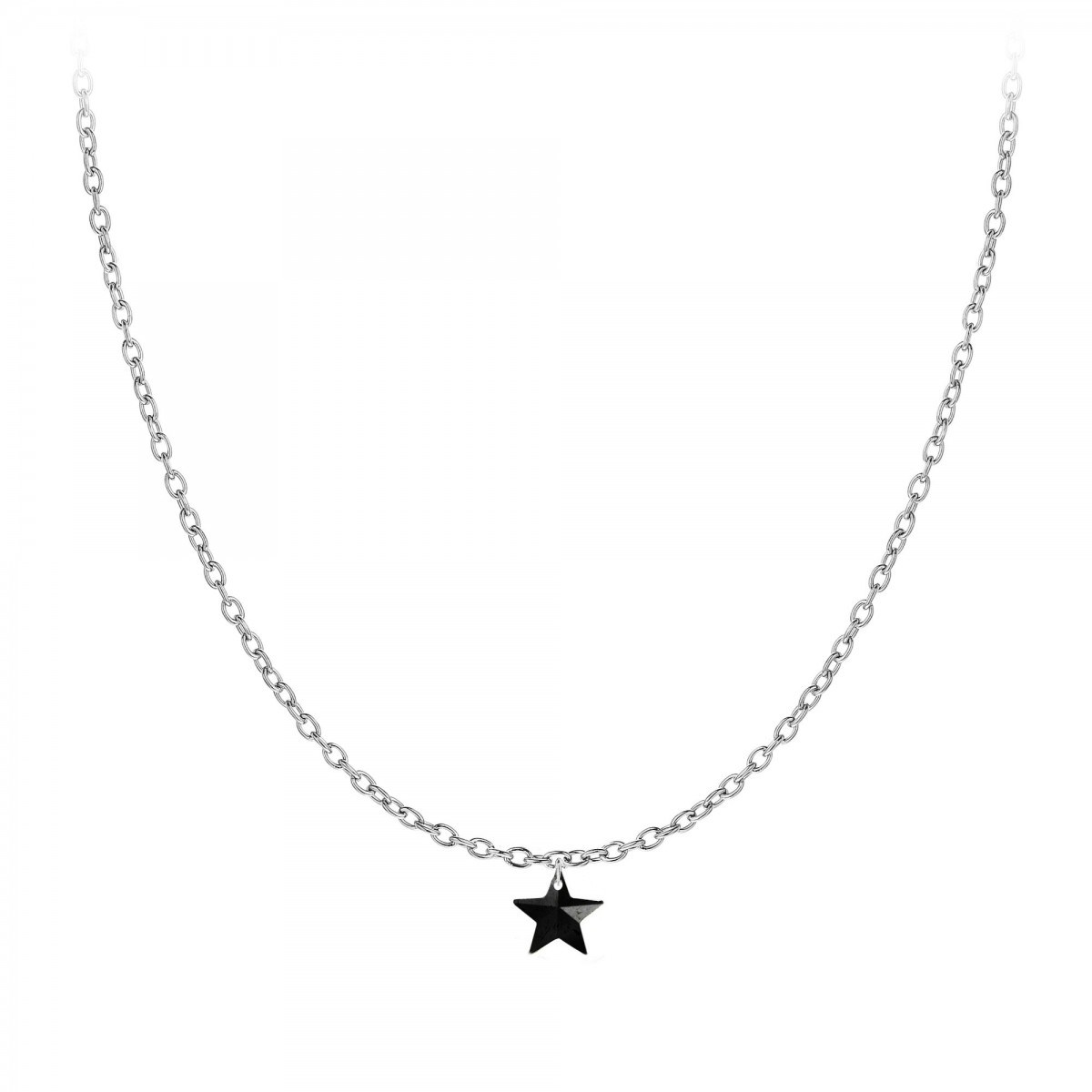 Chaine maille forçat et étoile SC Crystal
