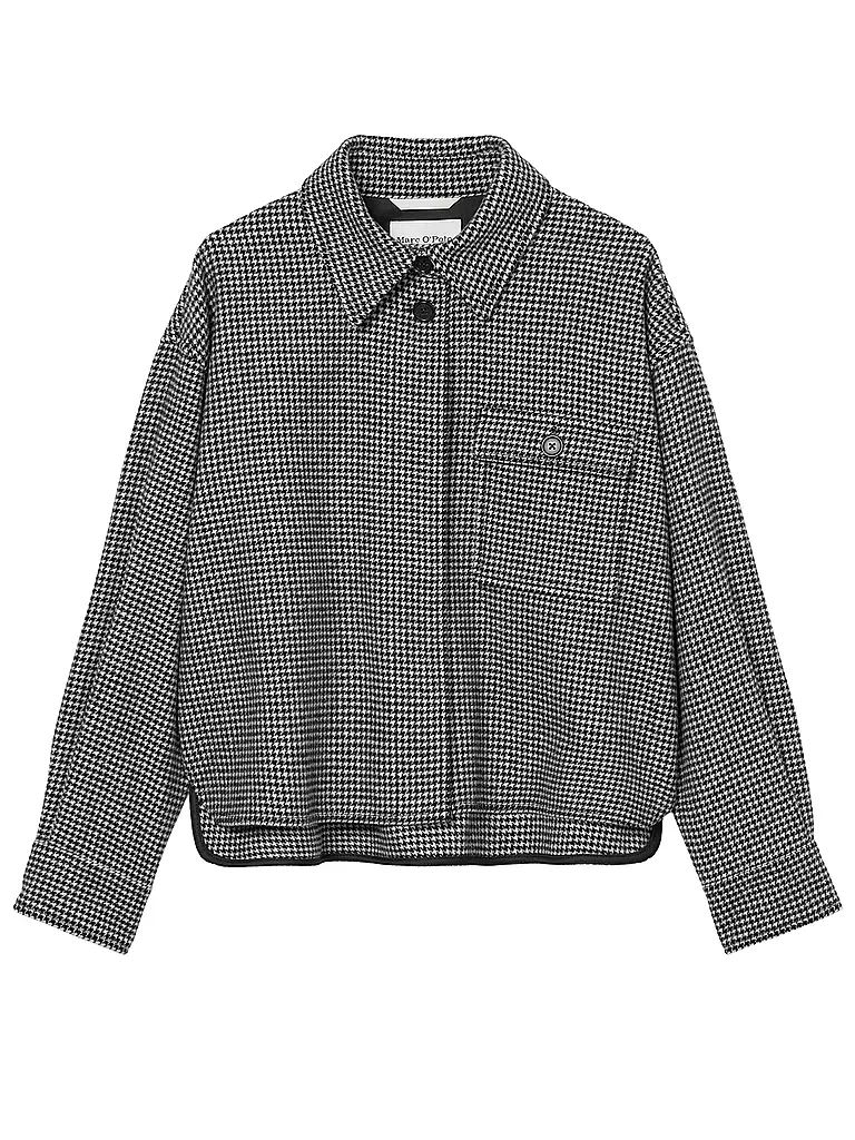 MARC O'POLO Overshirt Boxy Fit schwarz