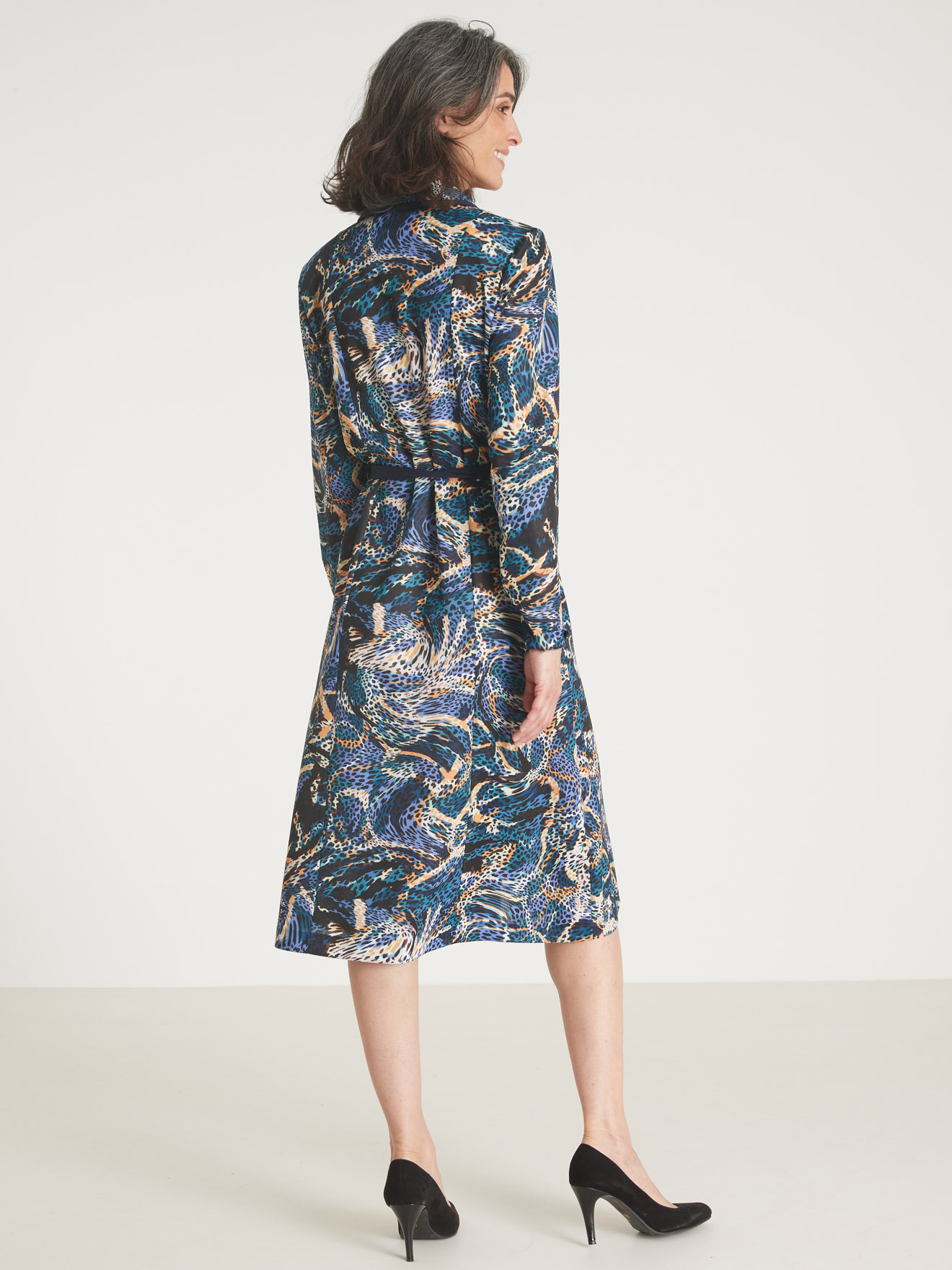 Robe toute boutonnée en maille