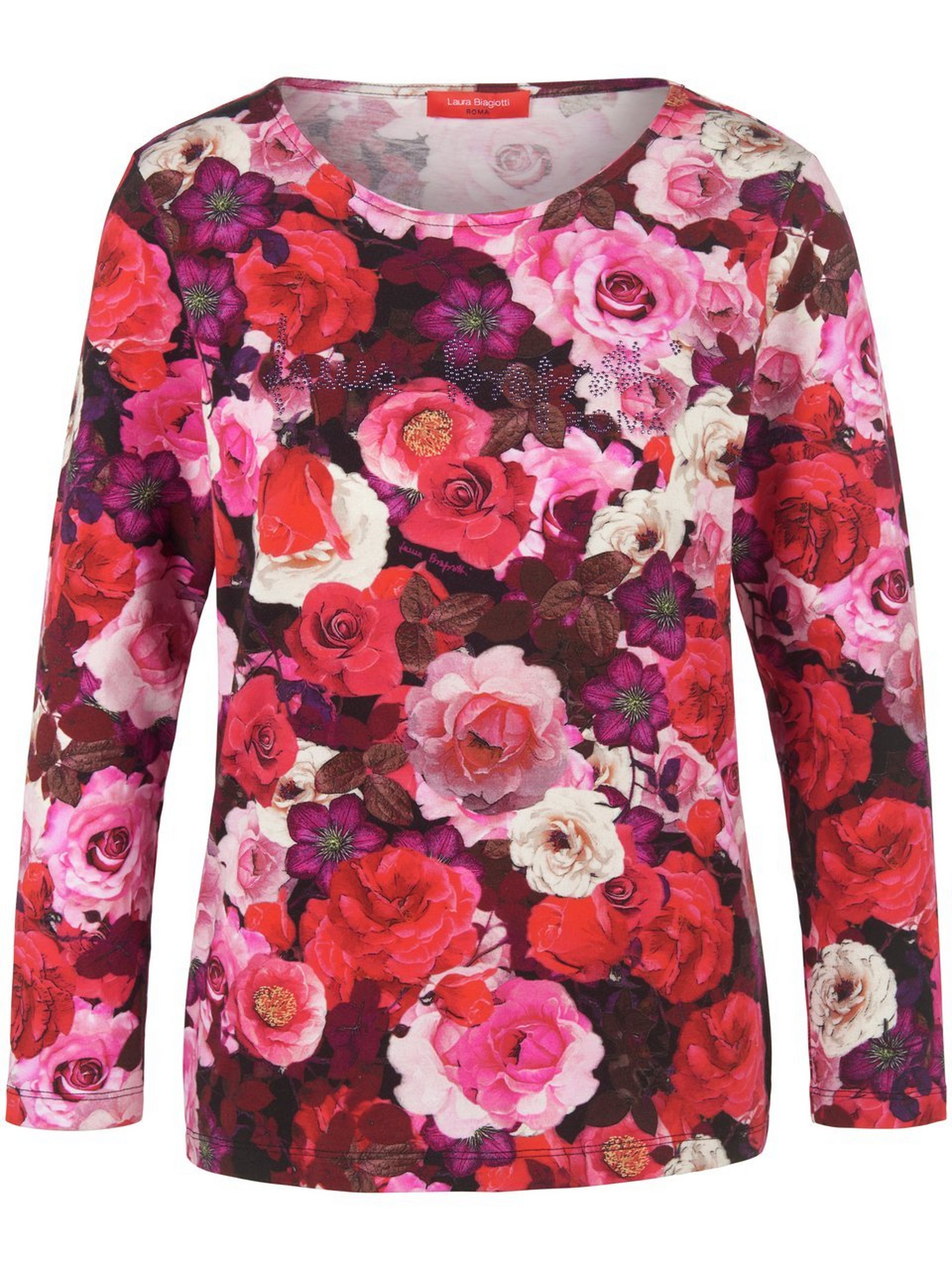 Rundhals-Shirt mit 7/8-Arm