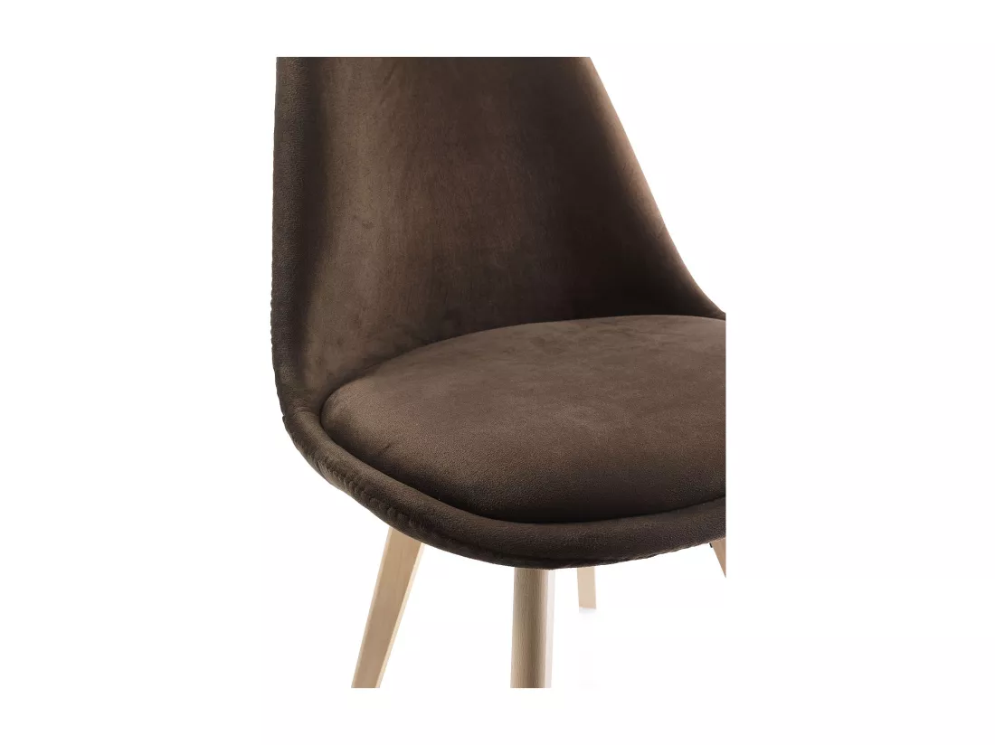Set de 4 Chaises LAYLA marron