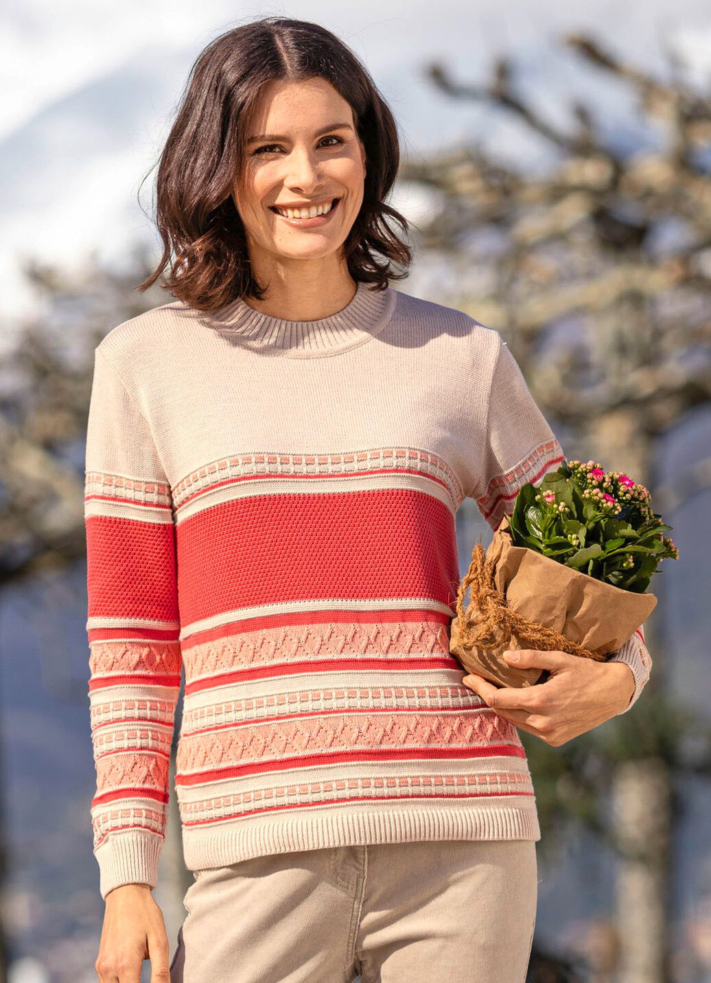 Pullover mit Ringeldessin