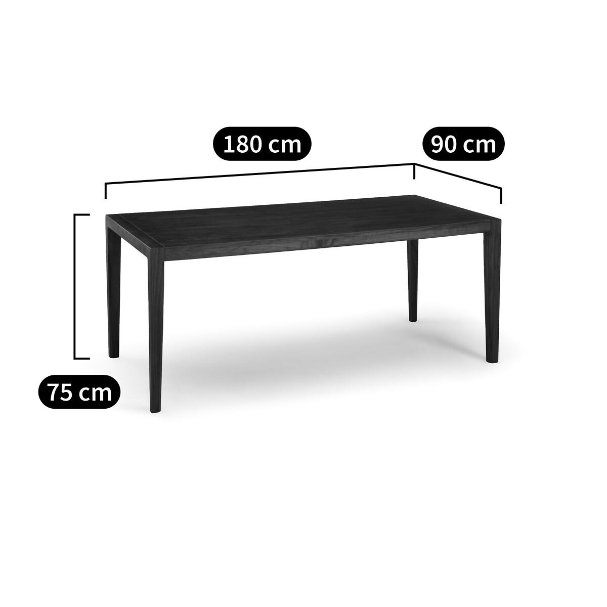 AM.PM<br>Mesa retangular, Nizou, design E. Gallina