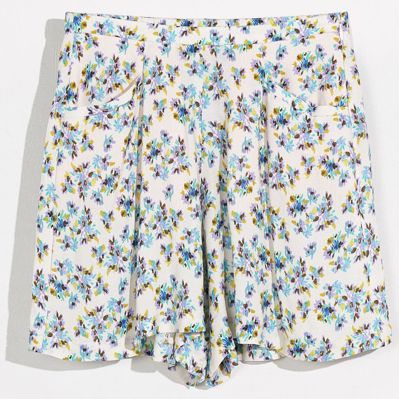 Bellerose Jupe-short Peony  imprimée blanc/multicolore
