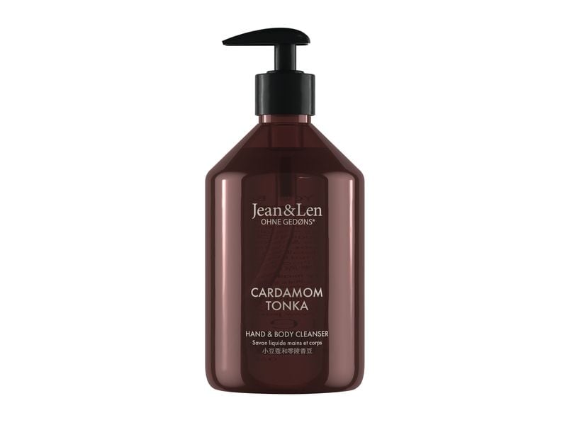 Jean & Len Flüssigseife Cleanser Cardamom and Tonka 500 ml Natürliche Pflegeseife für Hände und Körper