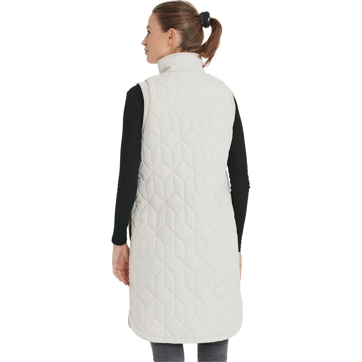 Weather Report Beah Long Quiltet Vest Dame