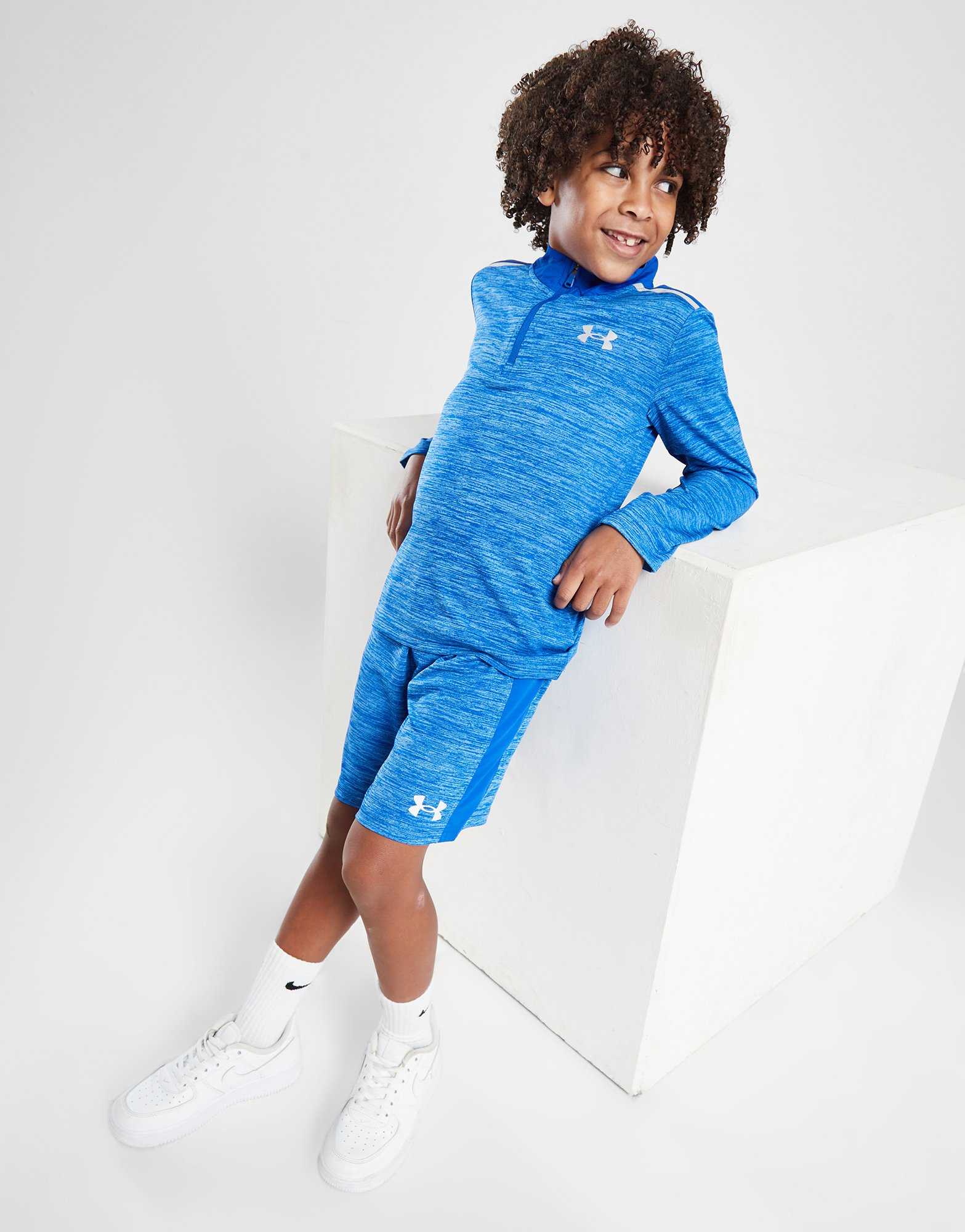 Under Armour Ensemble Haut Zippé/Short Woven Panel Enfant