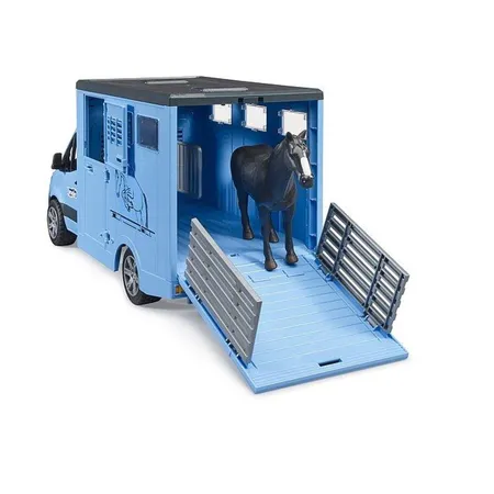 BRUDER® MB Sprinter Tiertransporter mit 1 Pferd