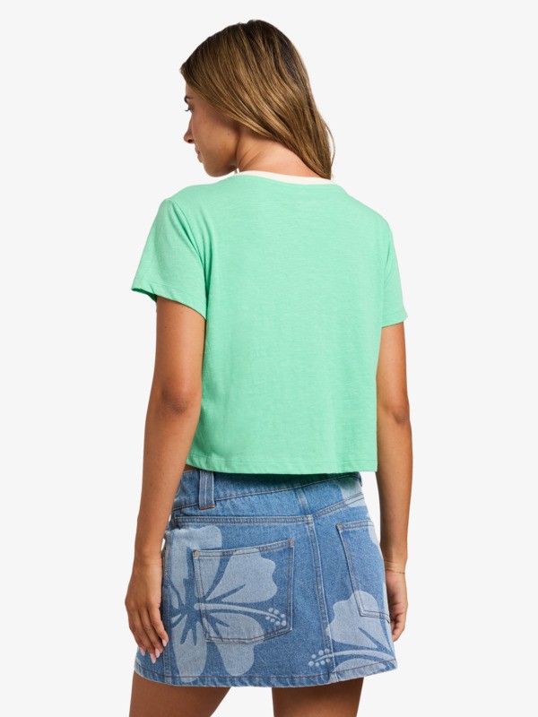Always Lucky T-shirt court Vert Femme