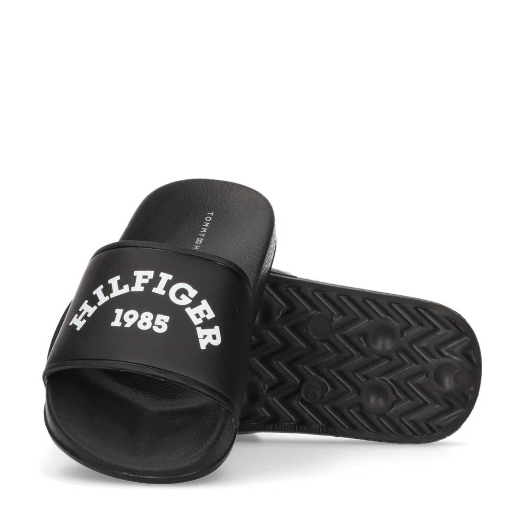 Tommy Hilfiger badslippers zwart