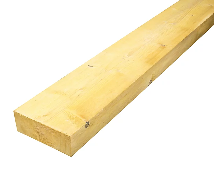 Bastaing traité 175 x 63 mm, L.4 m jaune