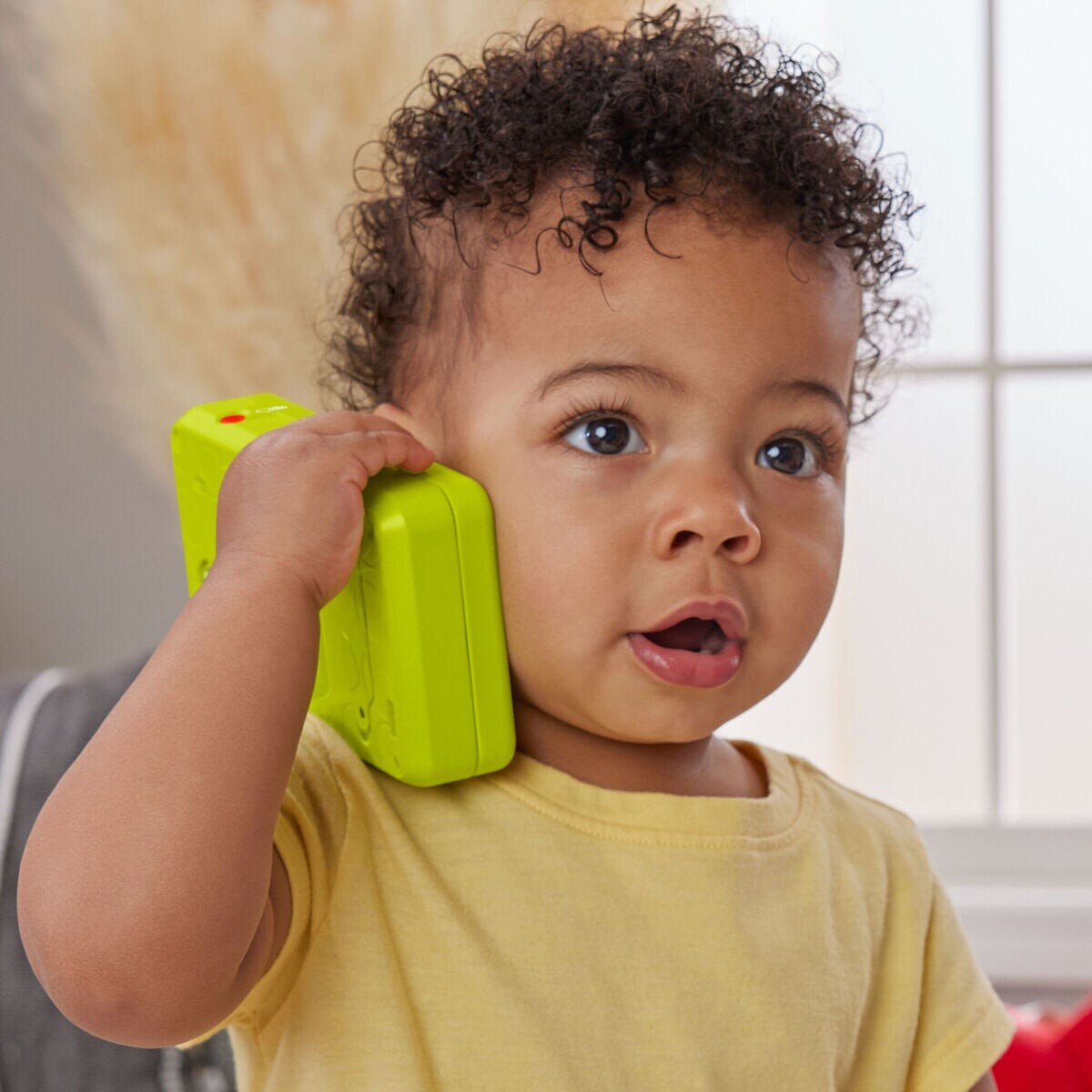 Fisher Price - Smart Phone Legetøj Med Lyd - 2-I-1 Skub Og Lær