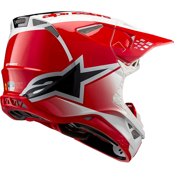 Alpinestars - Casque Supertech S-M10 Unite Blanc / Rouge / Brillant