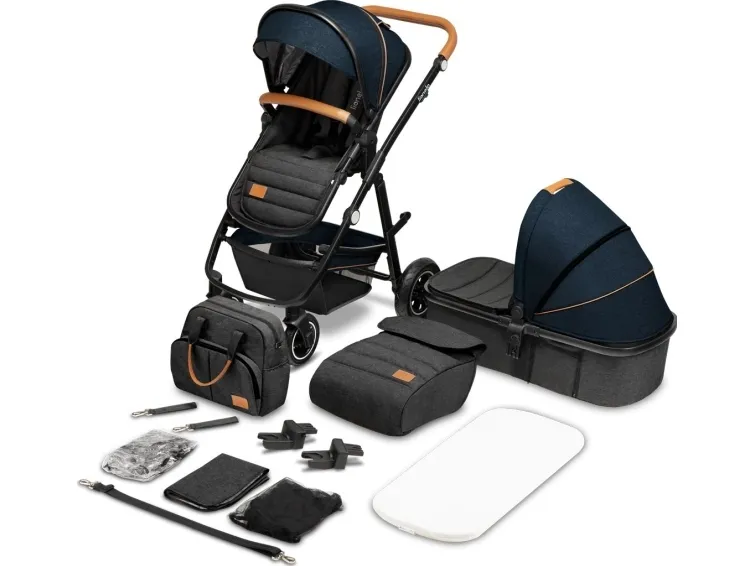 Lionelo Strollers - Amber 3i1 duovogn - 3In1 Blue Navy