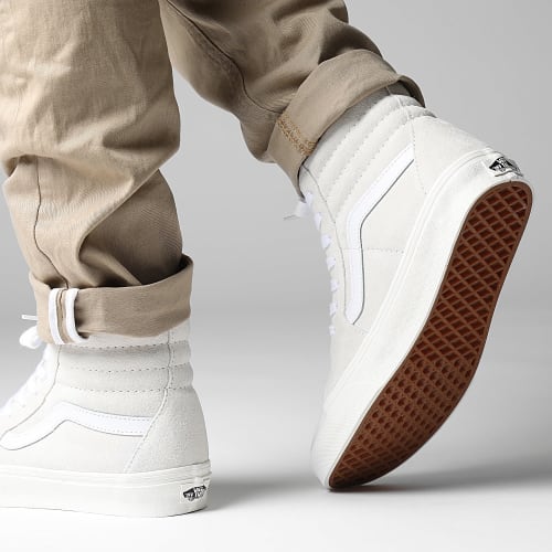 Baskets Sk8 Hi 7NSJVY1 Suede Blanc De Blanc