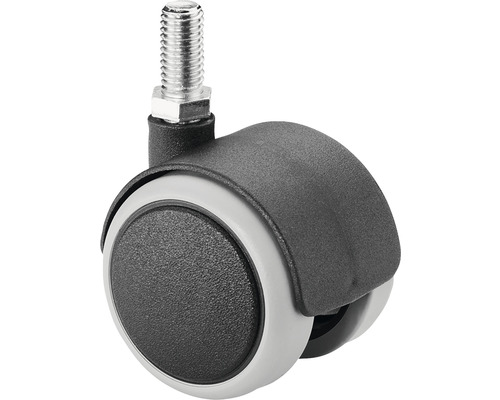 BS Rollers Dubbele rol F76.050.G08 Kunststof Ø 50 mm tot 40 kg grijs