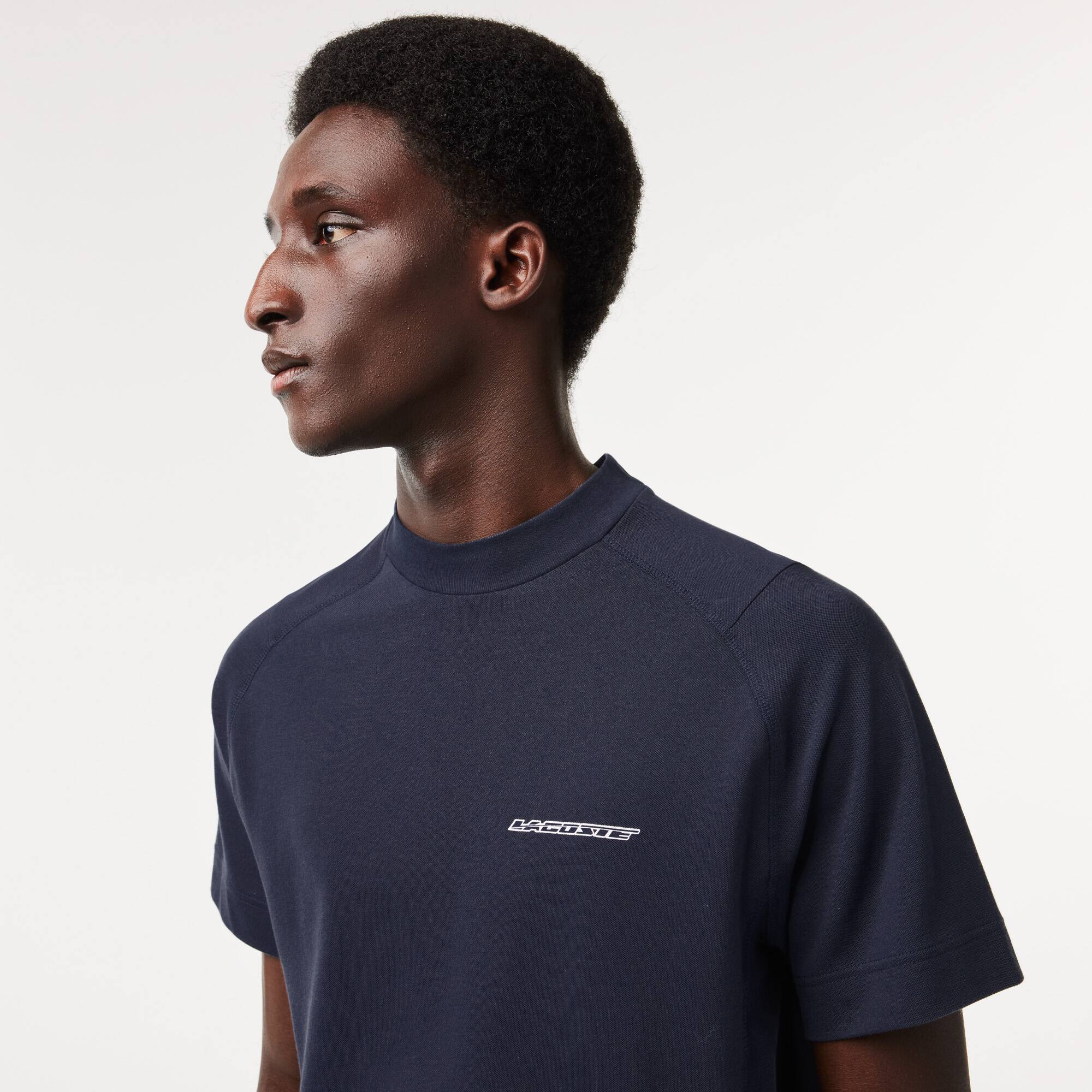 T-shirt homme Lacoste slim fit en piqué de coton biologique T-Shirts - Bleu - Lacoste - Homme