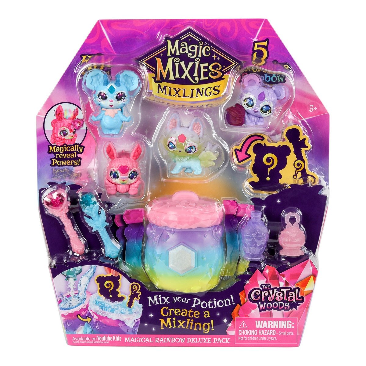 Pack 5 petits compagnons Mixlings Magic Mixies