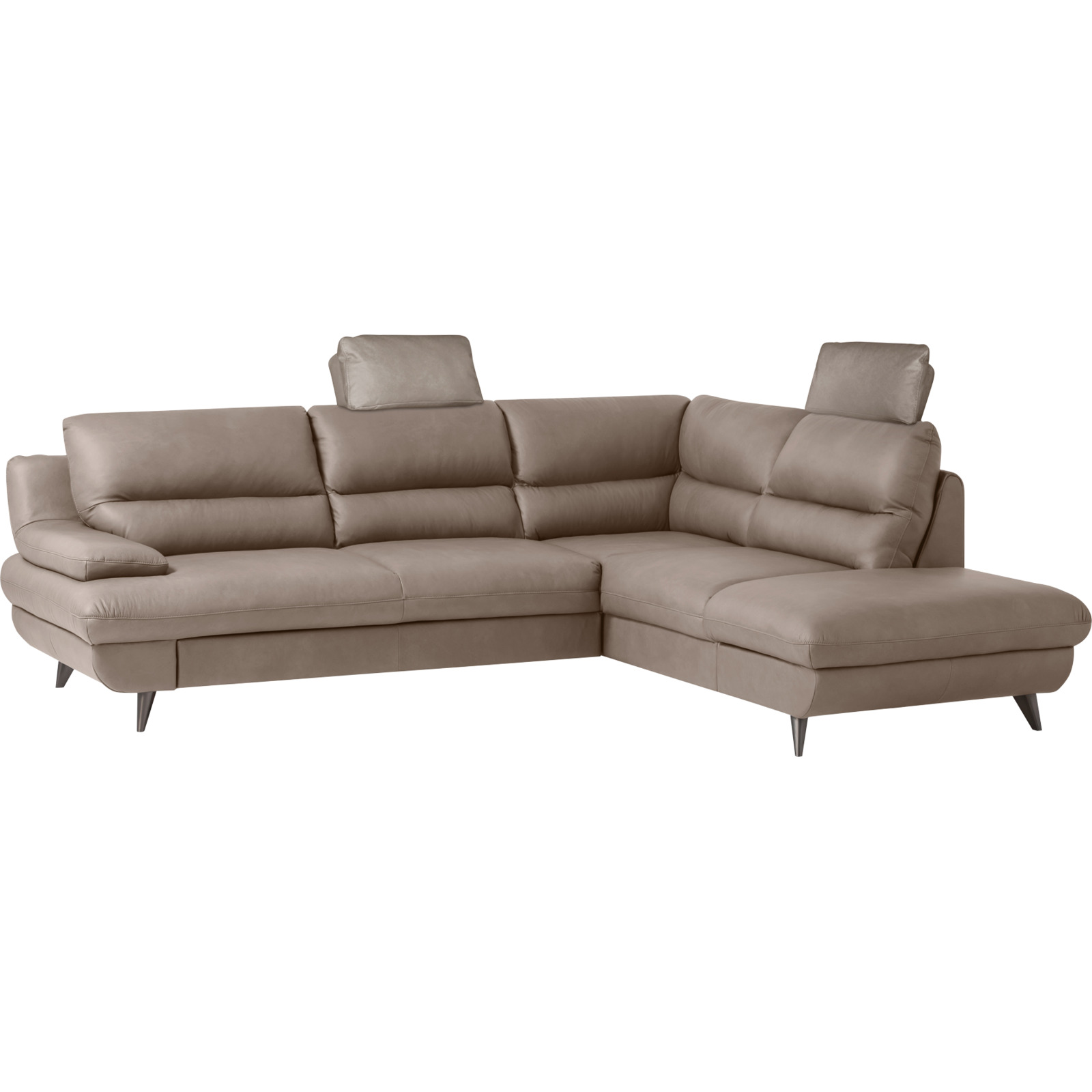 Ecksofa Pike Leder, Ottomane rechts mouse
