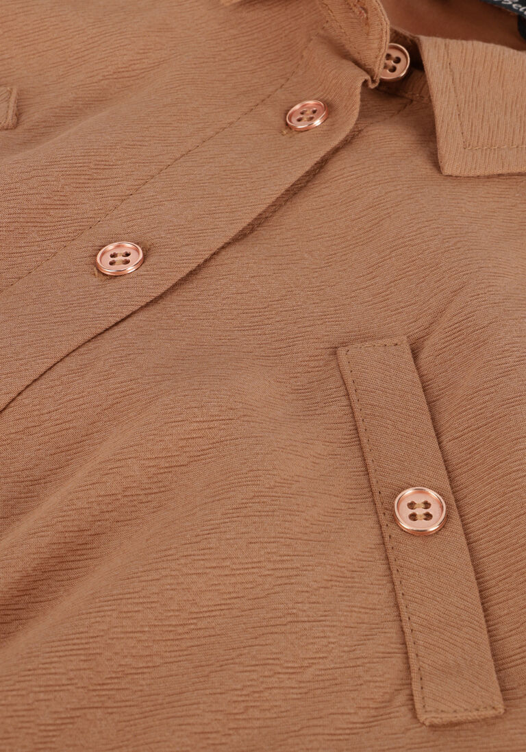 NOBELL bruine nobell mini jurk madua shirt dress