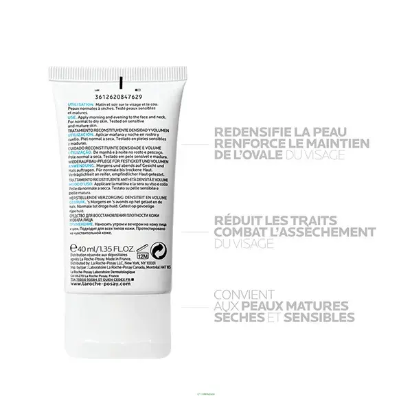La Roche Posay Substiane Riche Soin Reconstituant Densité et Volume 40ml