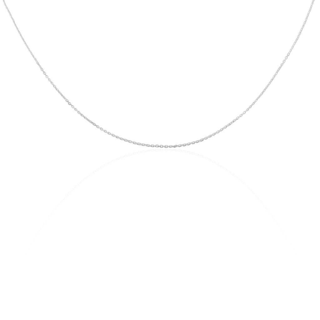 Chaine Or Blanc Maille Forcat