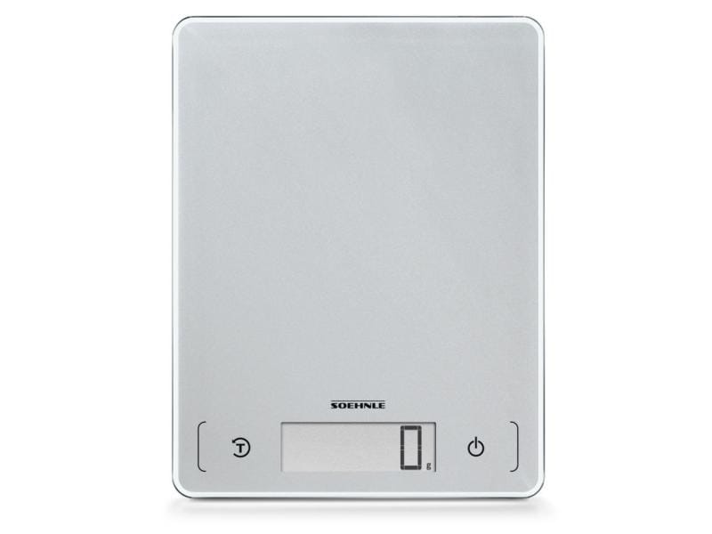 Soehnle Küchenwaage Page Comfort 300 Slim Grau Flache Küchenwaage