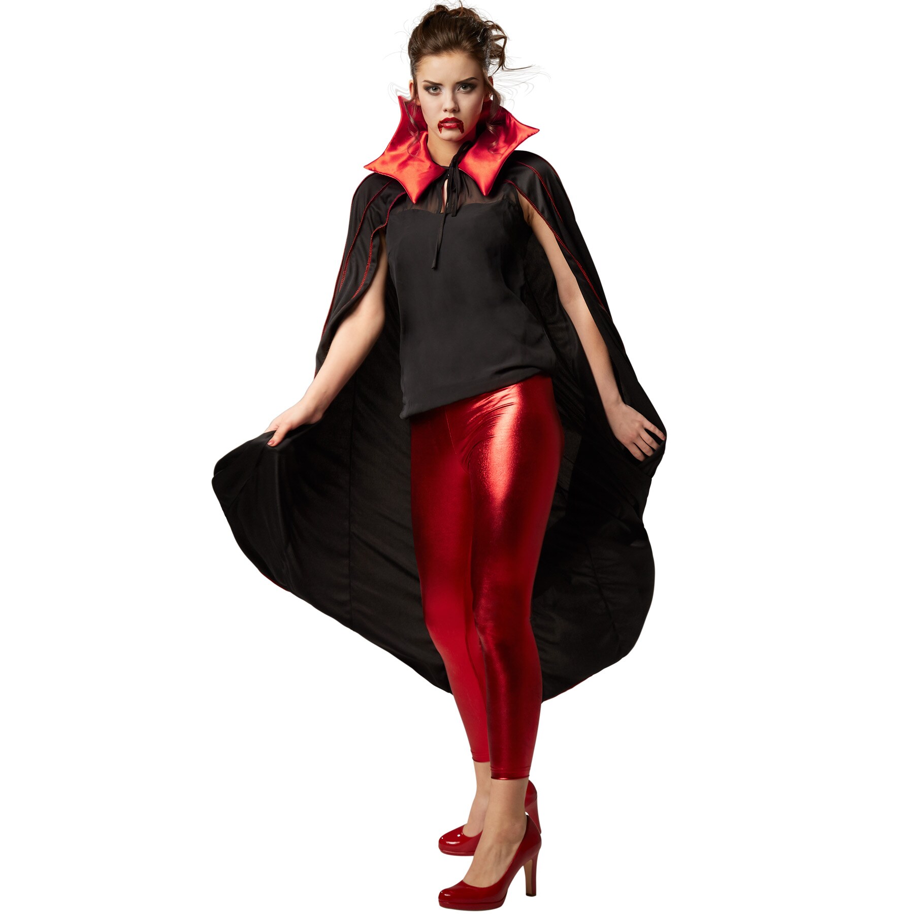tectake® Vampirumhang mit gezacktem Kragen