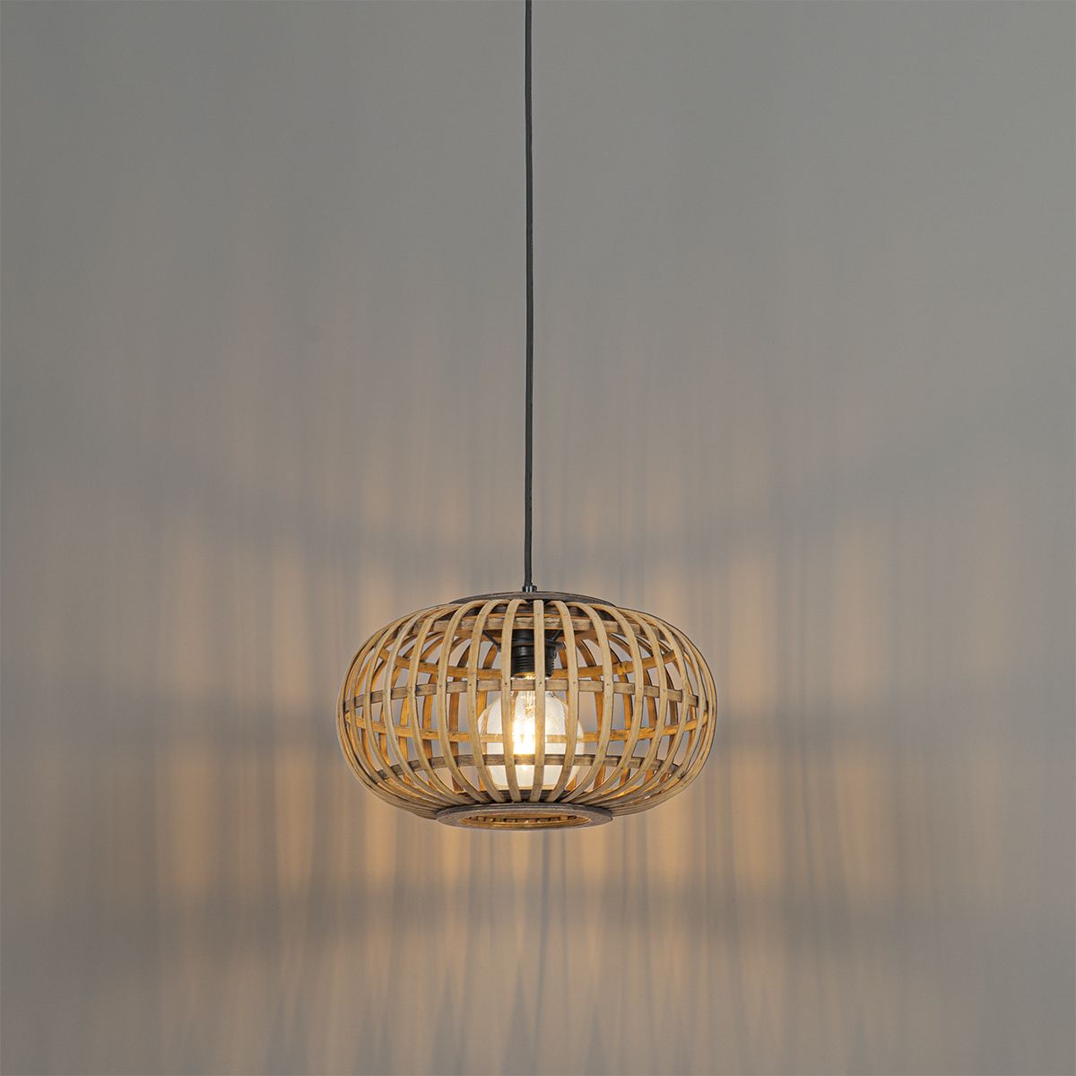 Oosterse hanglamp bamboe 32 cm - Amira
