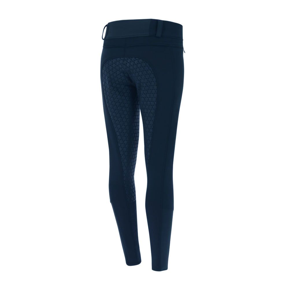 Equitheme KITZBUHL - Pantalon fond de peau siliconé hiver Femme marine