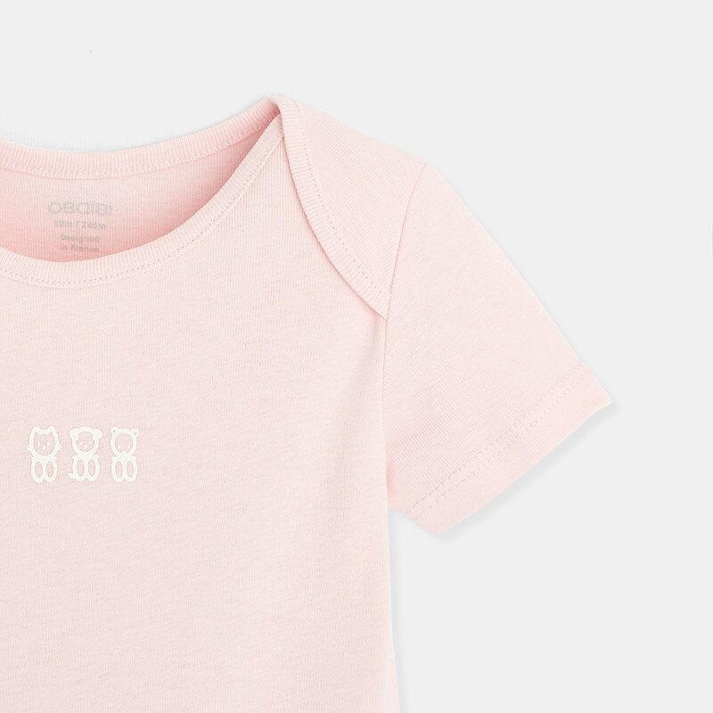 Body manches courtes col US (lot de 5) rose naissance Rose