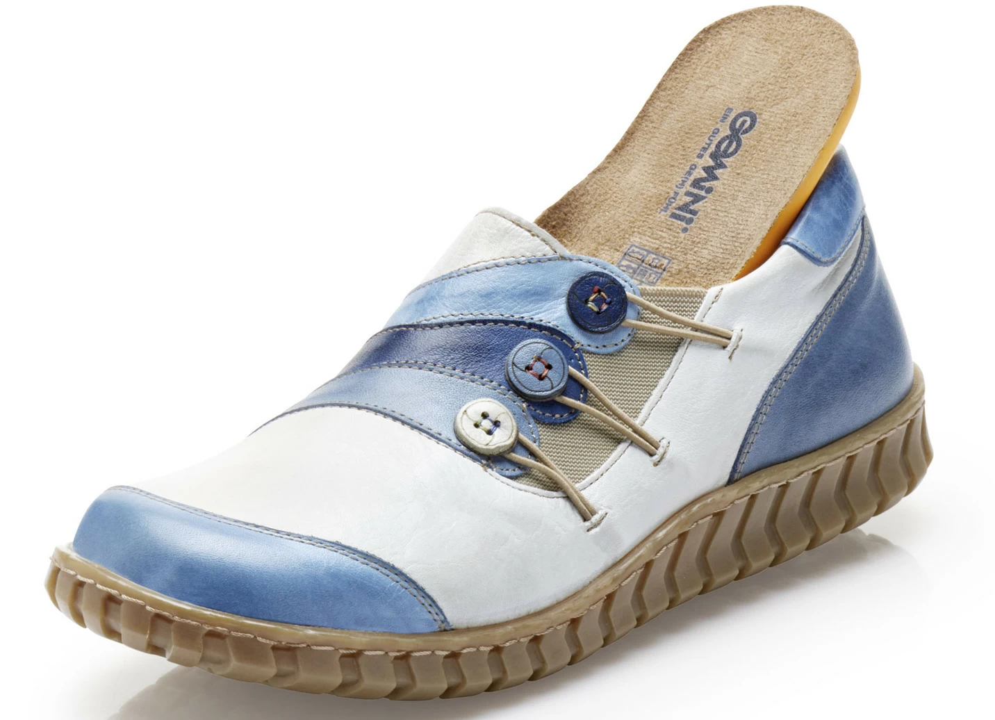 Gemini Slipper mit Zierknöpfen