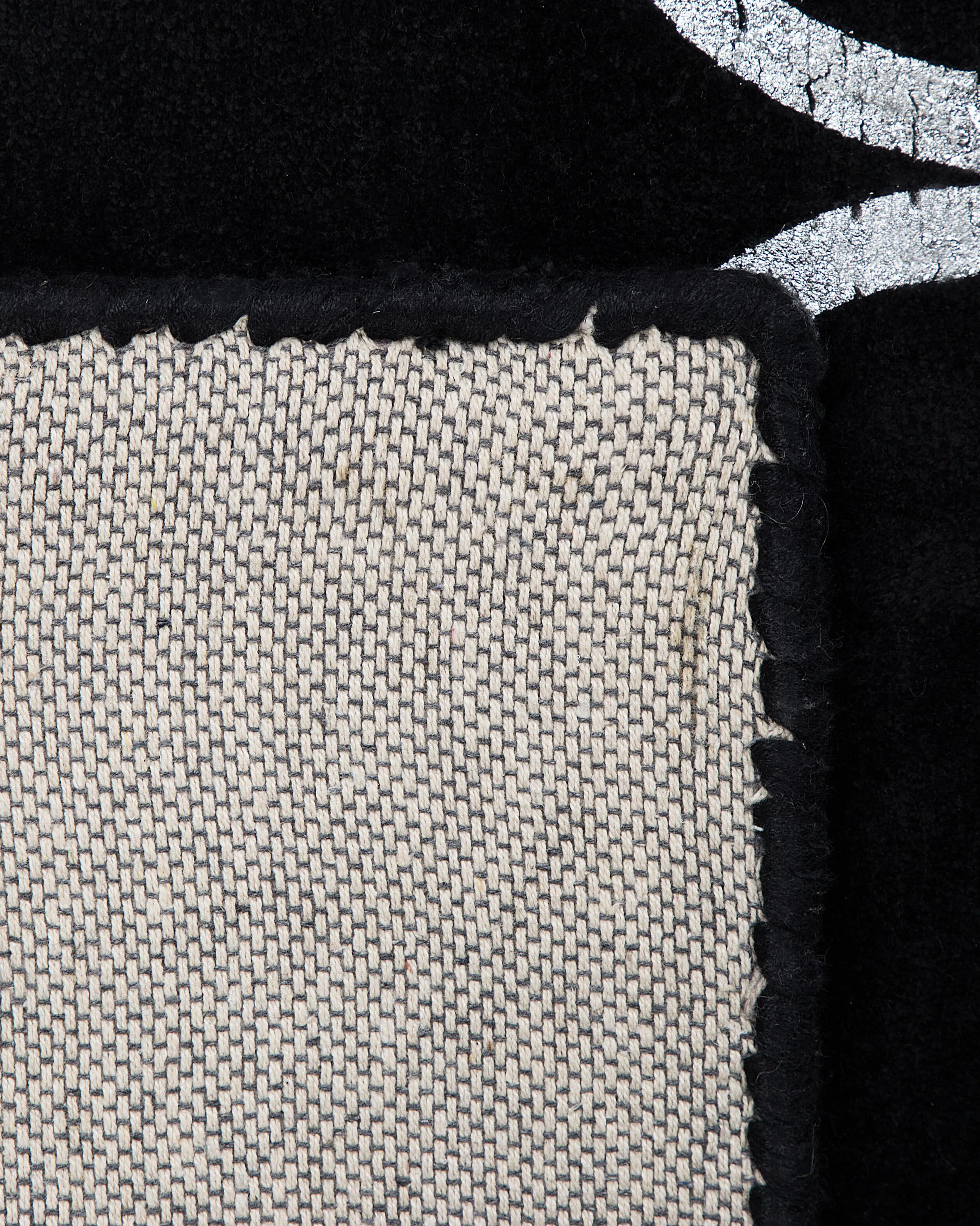 Vloerkleed YELKI Zwart 140 x 200 cm Viscose