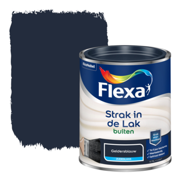 Flexa Strak in de Lak buitenlak zijdeglans geldersblauw 750 ml
